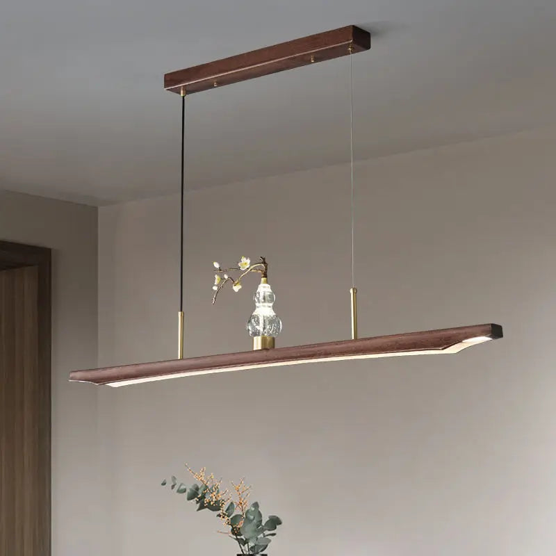 Afralia™ Classic Chinese Solid Wood Pendant Lights Copper Teahouse Bar Retro Lamps