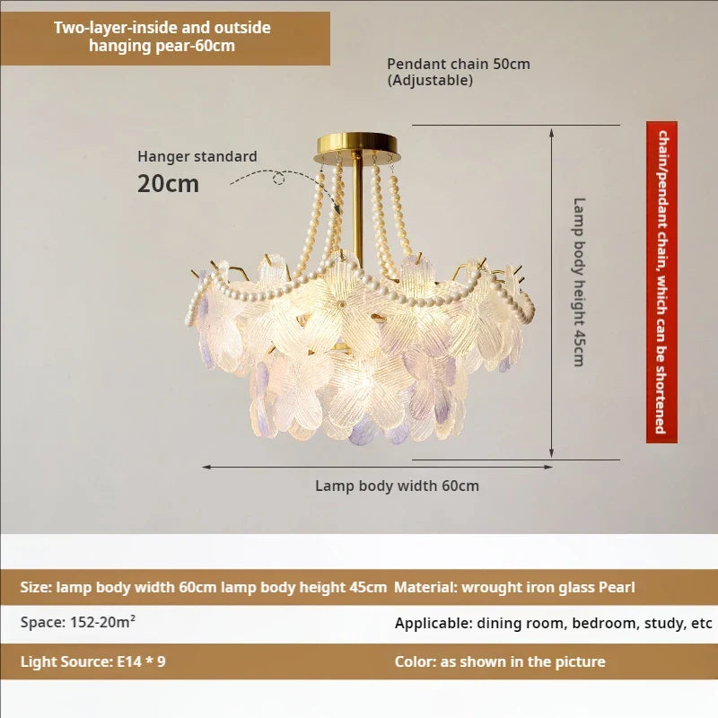 Afralia™ Leafless Crystal Chandelier: Modern French Living Room & Bedroom Lighting
