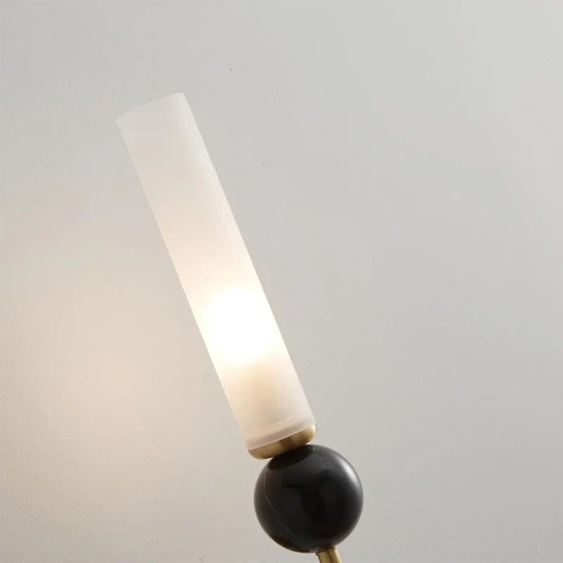 Afralia™ Copper Base Glass Shade Wall Lamp for Modern Living Room Decor