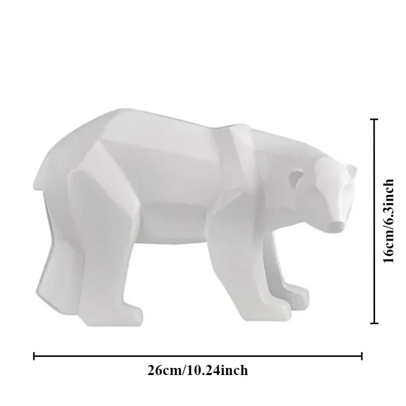 Afralia™ Polar Bear Ornaments: Nordic Style Mother and Son Decor for Home, Living Room, Wine Cabinet