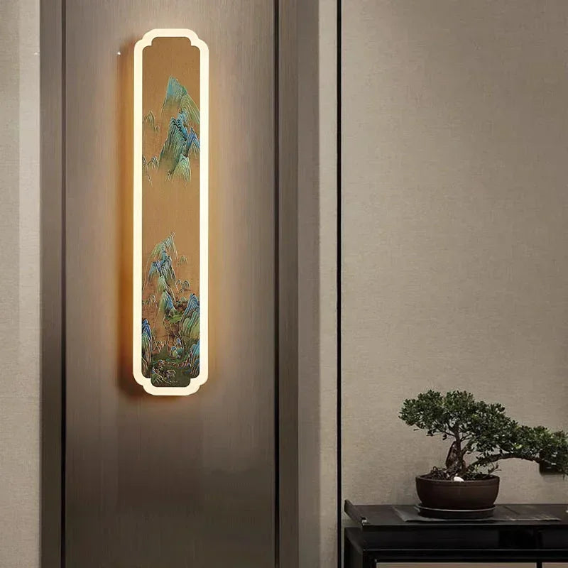 Afralia™ Zen Copper Wall Lamp for Living Room & Bedroom Lighting