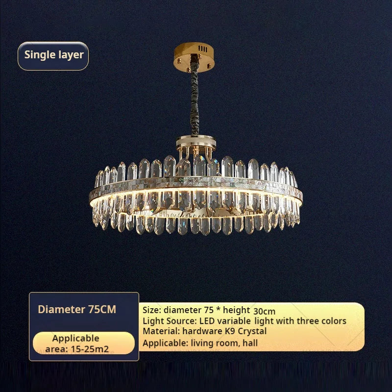 Afralia™ Crystal Chandelier: Modern Luxury for Living Room, Dining Room, Bedroom