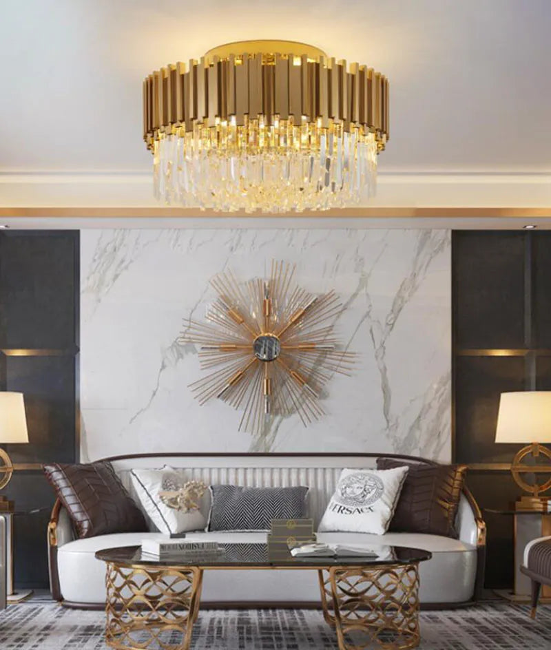 Afralia™ Modern LED Ceiling Chandelier Aluminum Pendant Light for Bedroom Living Room