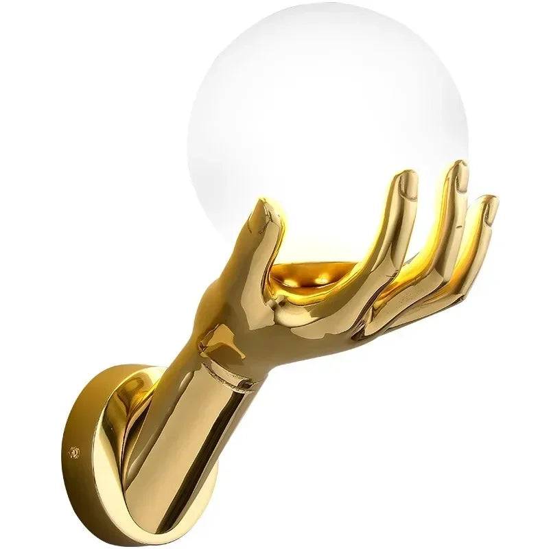 Afralia™ Modern Resin Glass Wall Lamp for Living Room Study Corridor & Bedside