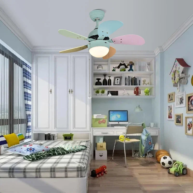 Afralia™ Modern LED Ceiling Fan with Remote Control & Minimalist Design in Black