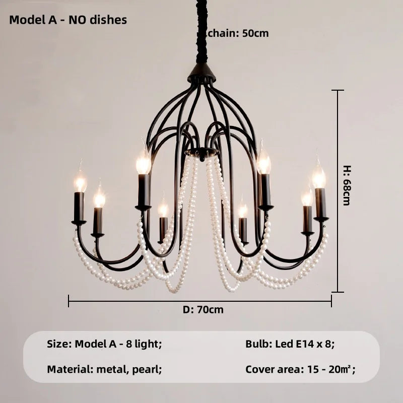 Afralia™ Elegant Black Crystal Chandelier Pendant Light for Living Room