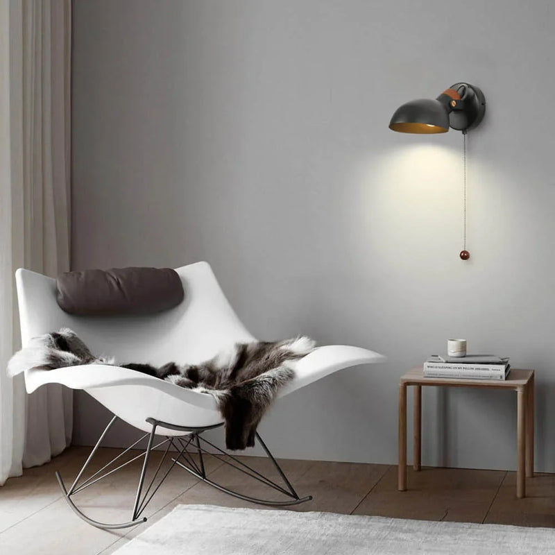 Afralia™ LED Wall Sconce With Switch, Nordic Design for Bedside, Study, Living Room