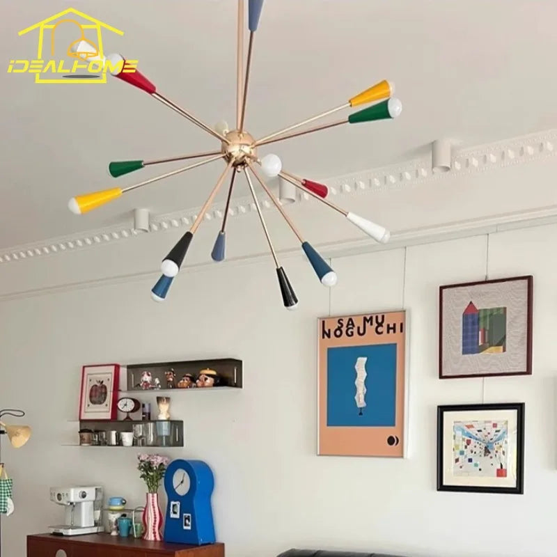 Afralia™ Colorful LED Molecular Chandeliers for Artful Living Spaces