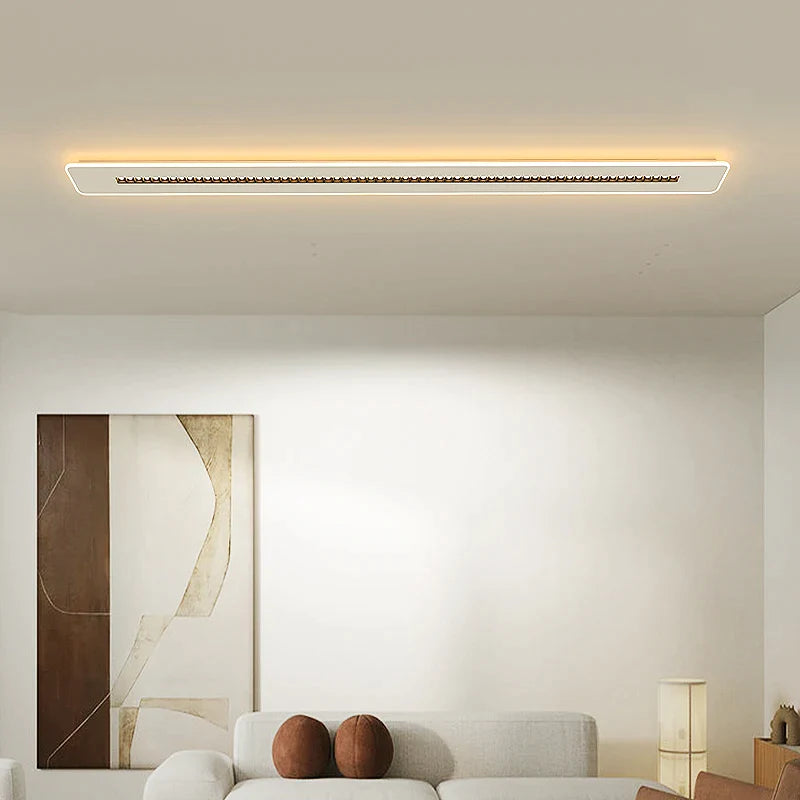 Afralia™ Slim Modern LED Strip Light for Balcony Aisle Living Room & Corridor