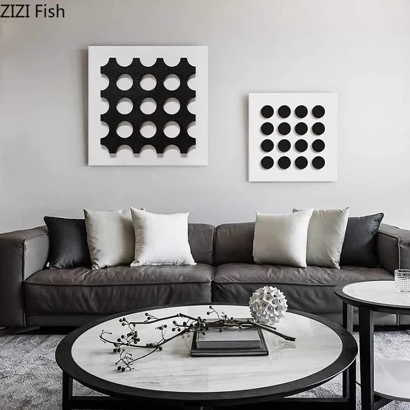 Geometric Art Patterns Wall Hanging for Living Room by Afralia™