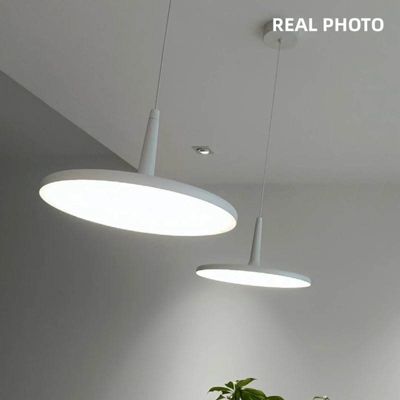 Afralia™ Minimalist Nordic Chandelier Black/White Metal Pendant Light