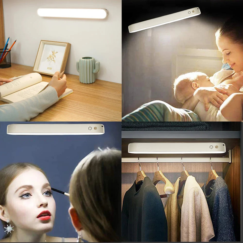Afralia™ Magnetic LED Desk Lamp with Remote Control - Bedside Reading Light