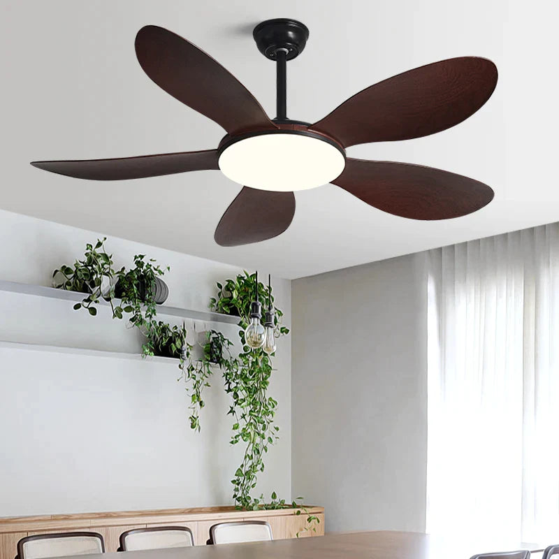 Afralia™ Black DC Ceiling Fan Light Strong Wind Indoor Electric Fan 2023