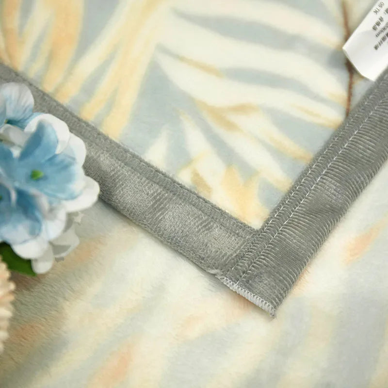 Afralia™ Cozy Flannel Blanket for All Seasons: Double-Sided Velvet Bed Cover, Single Double