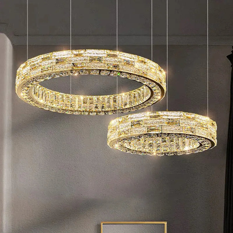 Afralia™ Crystal Pendant Chandelier - Postmodern Nordic Luxury Lighting Fixtures