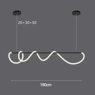 Afralia™ Gold Minimalist LED Pendant Lights for Kitchen Dining Room