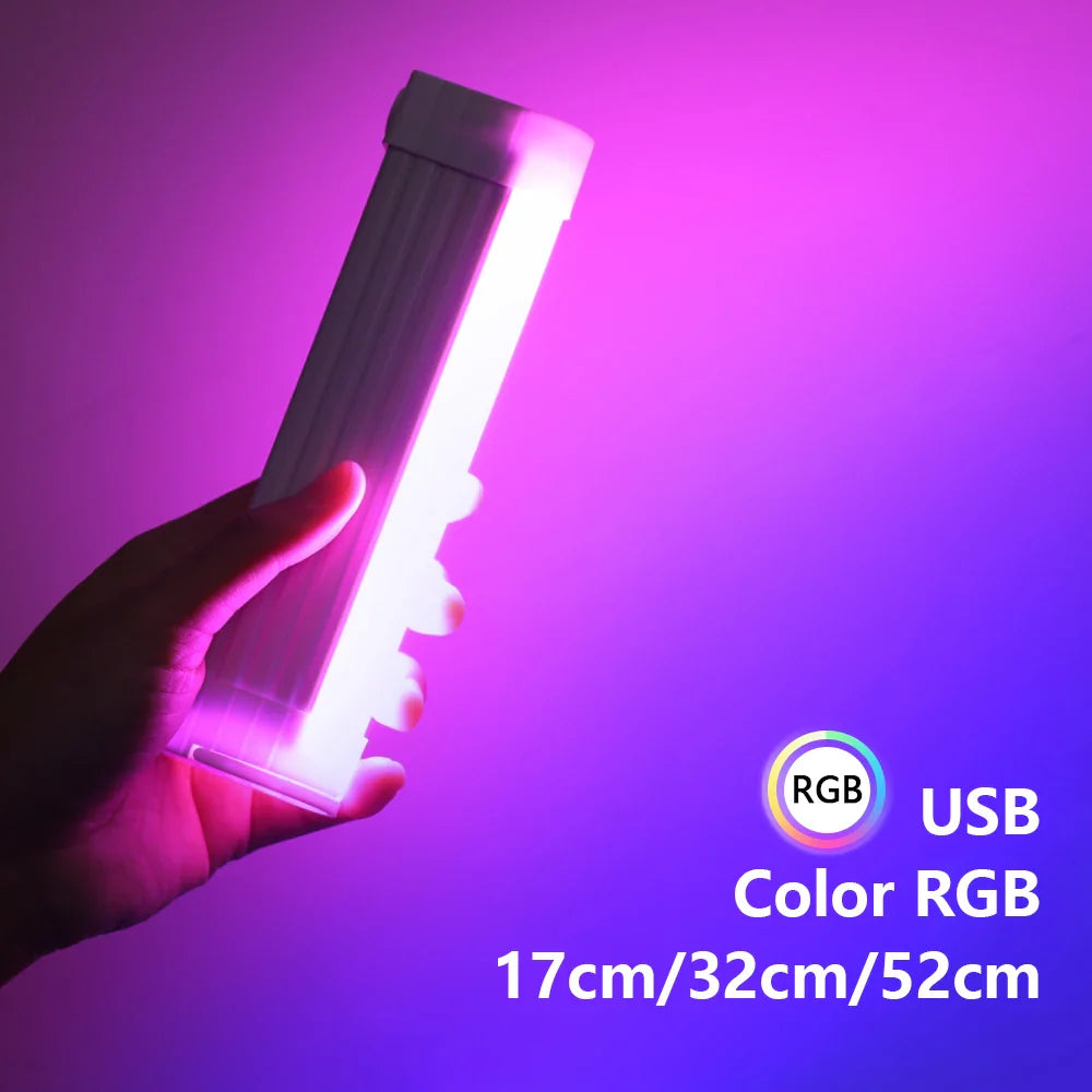 Afralia™ LED Fill Light: Rechargable Colorful Selfie Lamp for Photography and Videos