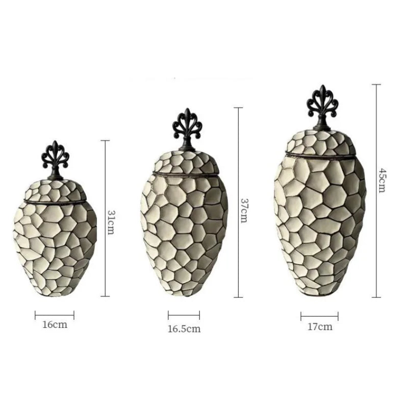 Afralia™ Geometric Diamond Check Ceramic Vase: Home Decor Floral Arrangement & Accessories