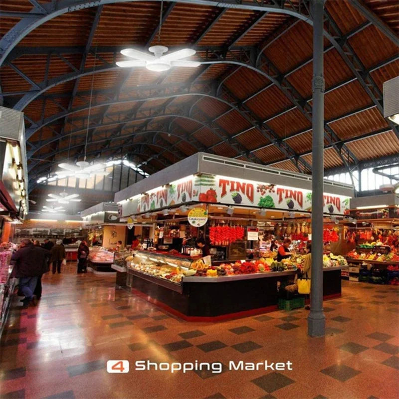 Afralia™ Industrial LED Ceiling Light Deformable Foldable E26/27 Bulb for Garage Warehouse