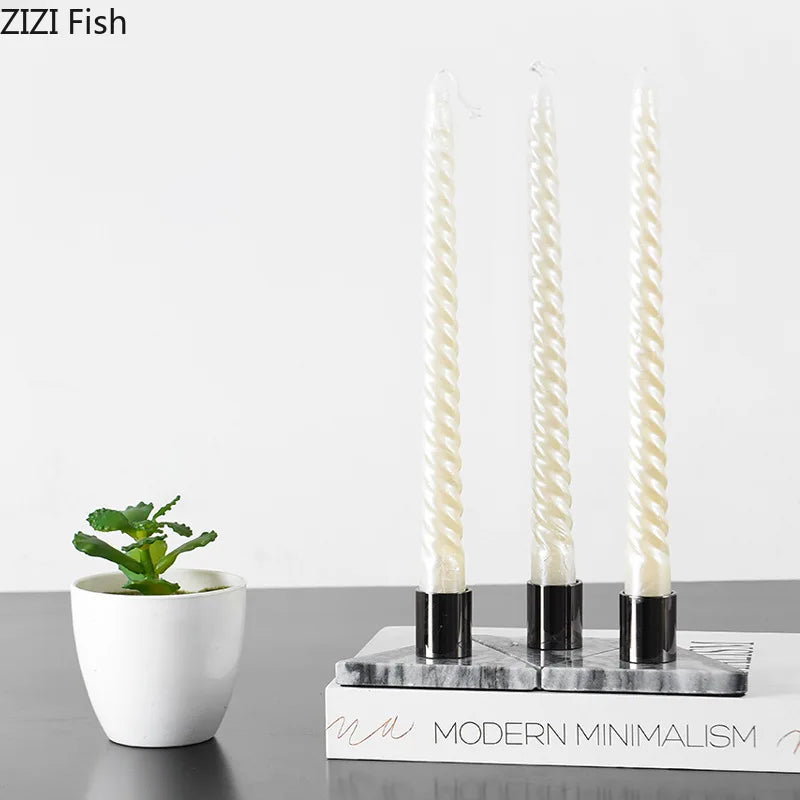 Afralia™ Marble Candle Holder: Romantic Table Decoration & Wax Melt Burner