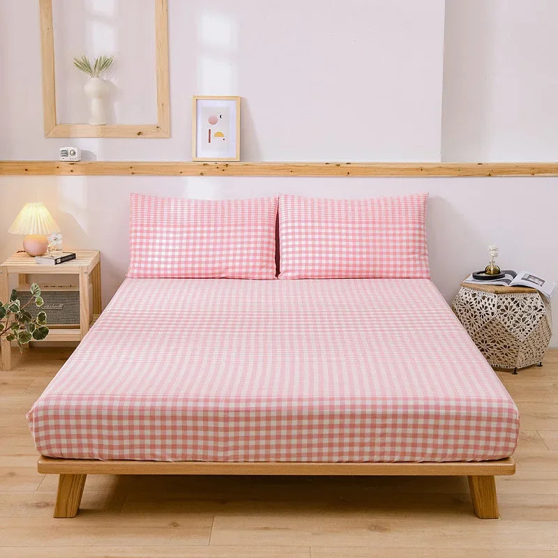 Afralia™ Maternal & Infant Grade Lattice Queen Fitted Sheet 180x200 - Durable & Elastic
