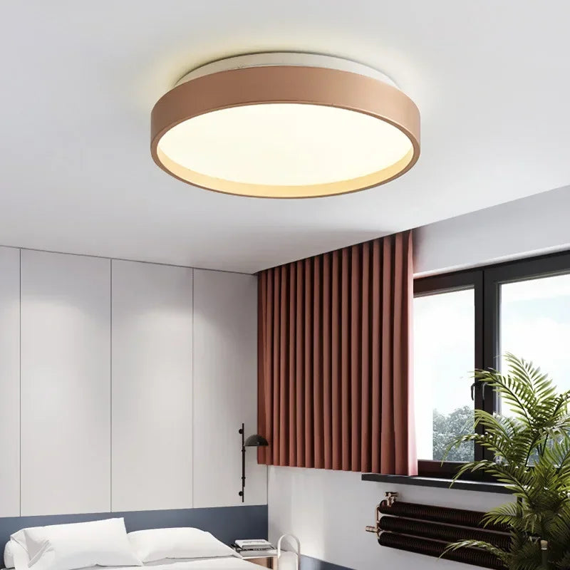 Afralia™ Modern LED Round Ceiling Lamp for Living Room, Dining Room, and Bedroom