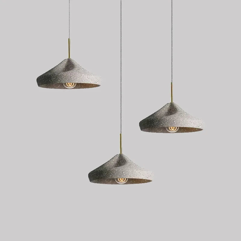 Afralia™ Industrial Style Pendant Chandelier, Grey/Black E27 Lamp for Bedroom, Coffee Shop, Bar