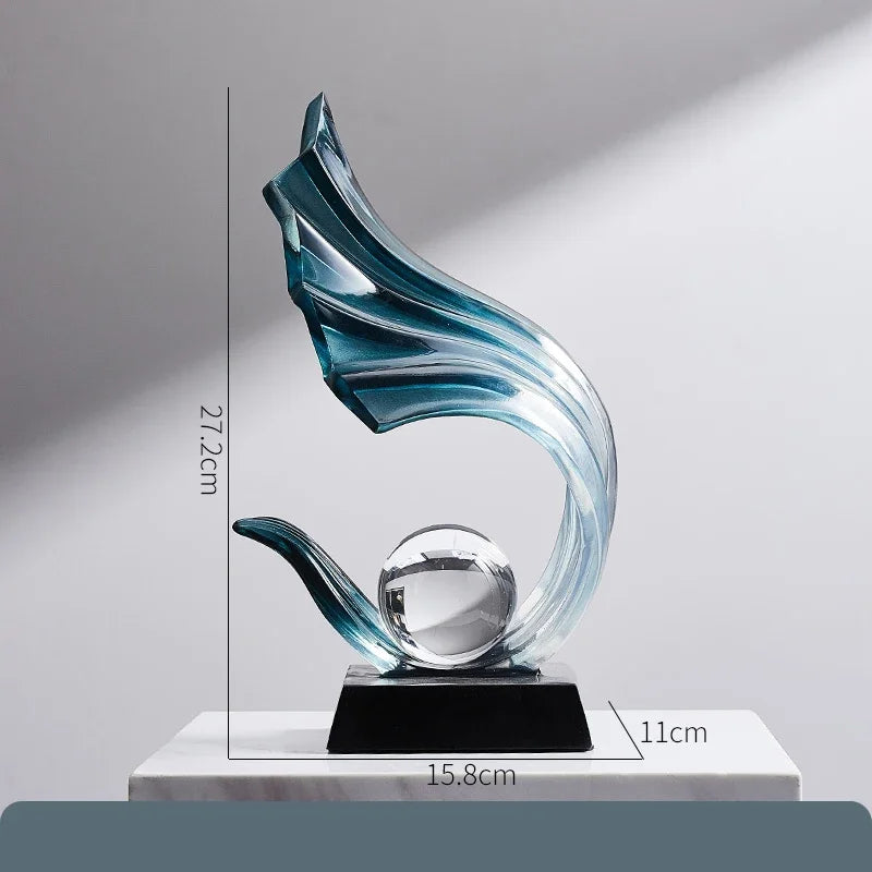 Afralia™ Runner Resin Sculpture Desk Decoration Ornaments Athlete Character Room Decor