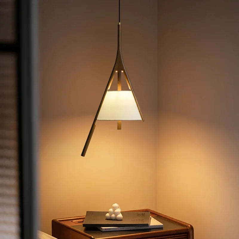 Afralia™ Wooden Chinese Chandelier for Tea Room, Study, and Restaurant Decor Lighting