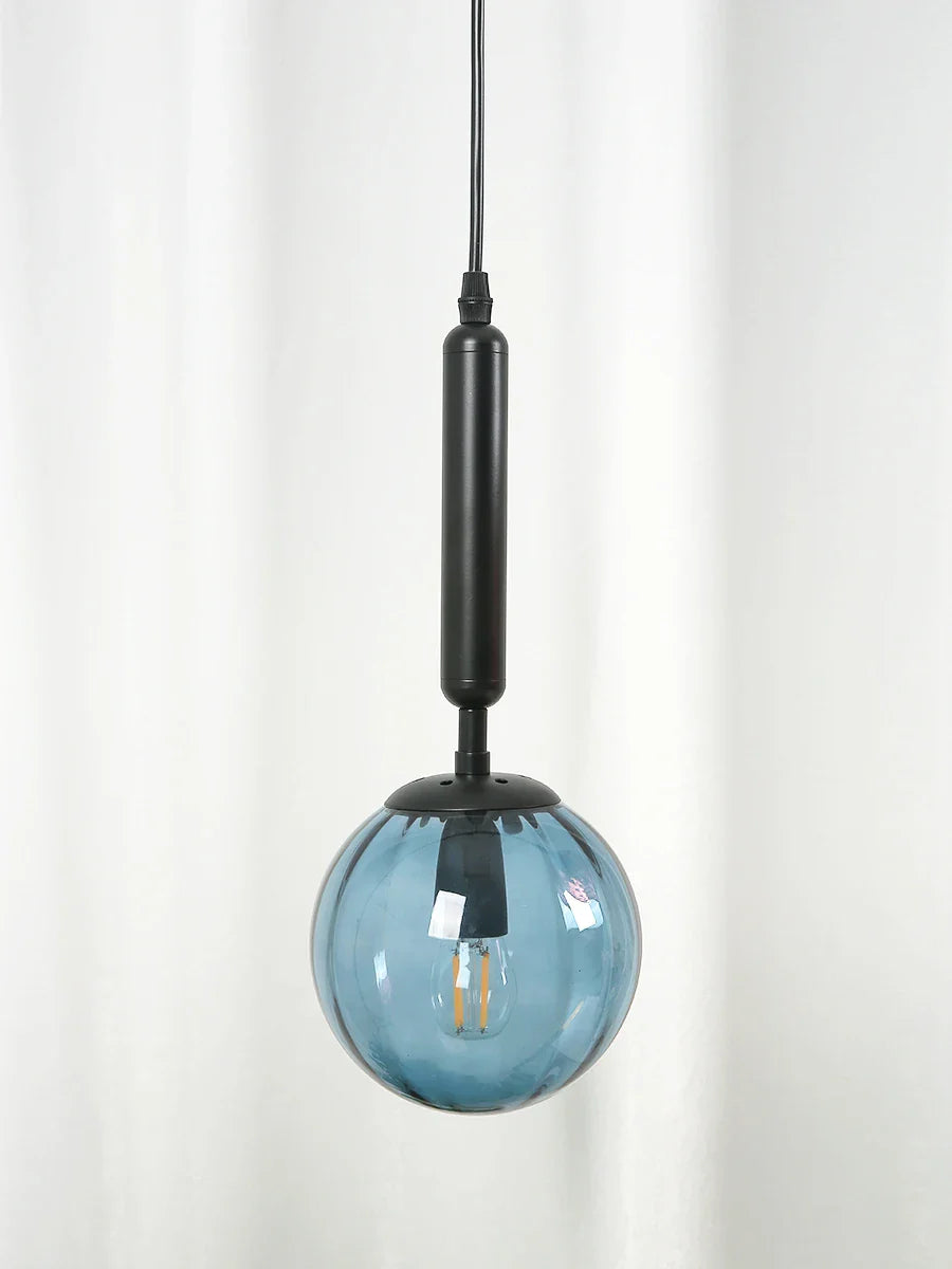 Afralia™ Wave Glass Ball LED Pendant Lamp for Modern Living Spaces