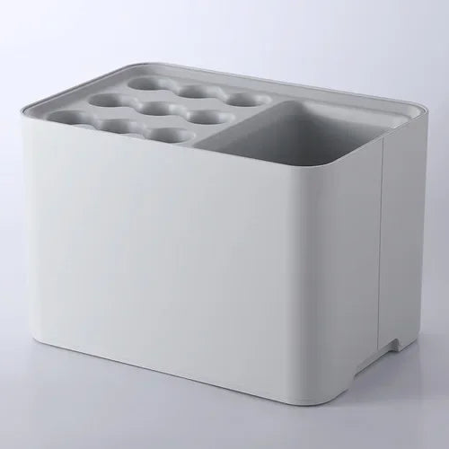 Afralia™ Umbrella Stand Storage Shelf Office Home Nordic Drain Bucket Grey