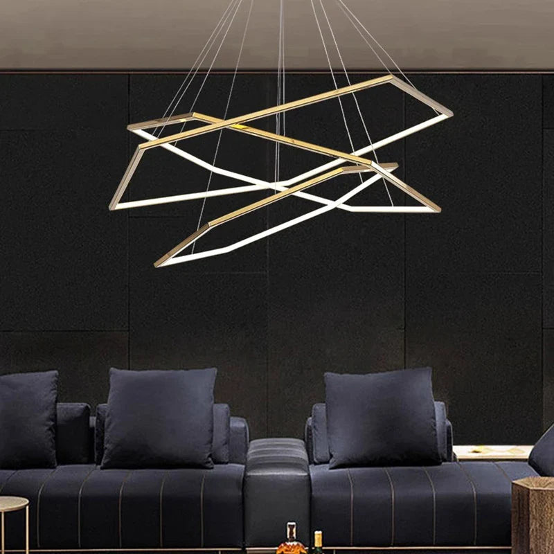 Afralia™ Modern LED Chandelier Ceiling Lamp Pendant Lights Indoor Decorative Lighting