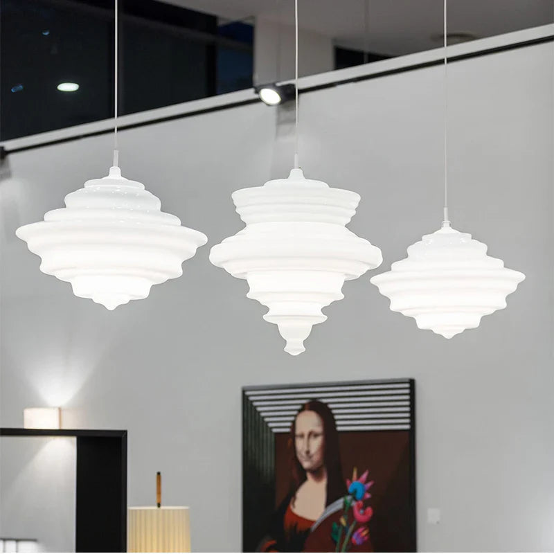 Afralia™ Glass Chandelier: Modern Art Dining Room & Living Room Decor Lighting