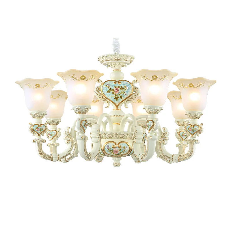 Afralia™ Luxury Resin Chandelier for Elegant Living Room, Dining Room, and Bedroom