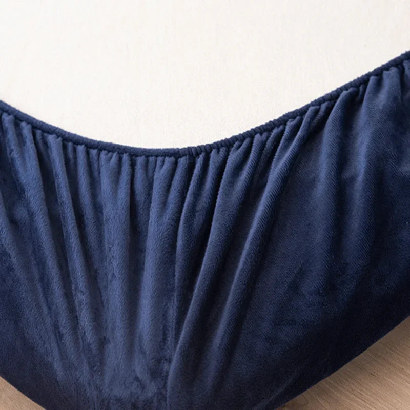 Afralia™ Milk Velvet Single Bed Fitted Sheet: High-Quality Adult Mattress Protector