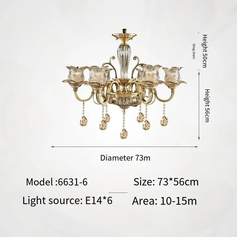 Afralia™ Crystal Chandelier: Elegant European Style for Living Room, Bedroom, and Dining Room