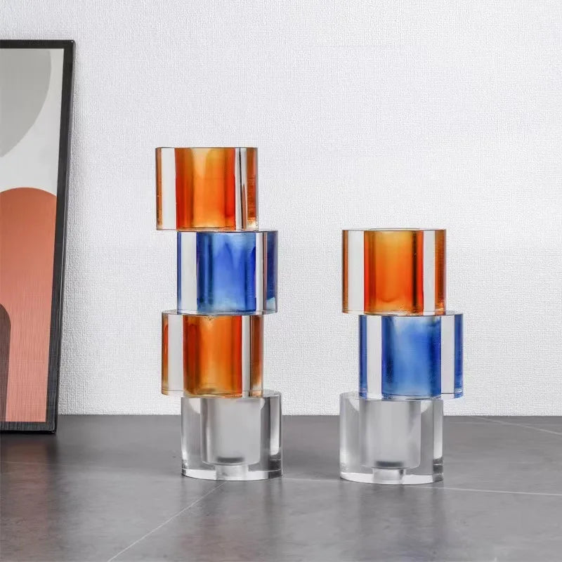 Afralia™ Clear Crystal Mosaic Vase - Home Decoration Terrarium Flower Pot