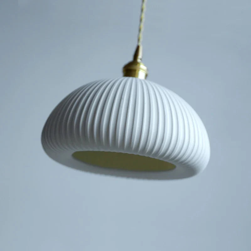 Afralia™ Ceramic LED Pendant Lamp, Modern Nordic Design, Adjustable 2m Wire, White Finish