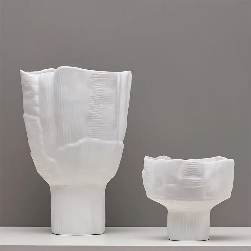 Afralia™ Geometric Resin Flower Pots - Tabletop Handicraft Ornaments for Home Decor