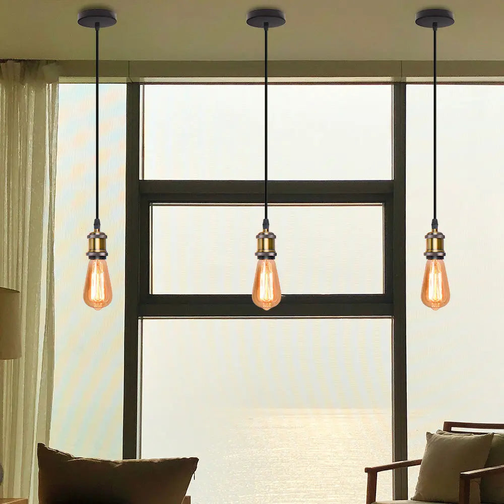 Afralia™ Iron Pendant Light for Dining Room, Kitchen, and Bedroom