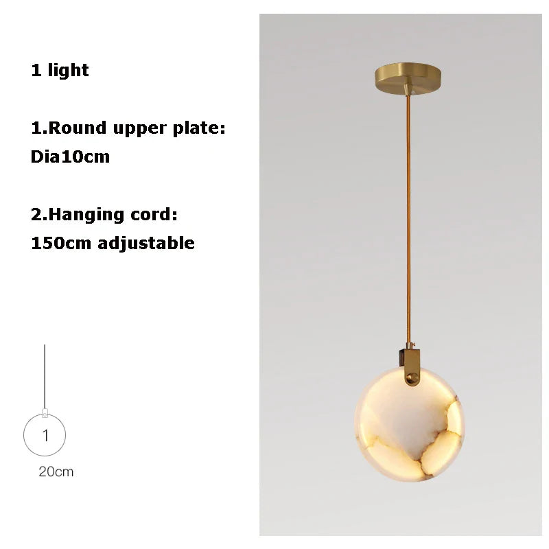 Afralia™ LED Marble Gold Chandelier for Living Room, 2025 Trend Lustre Lighting