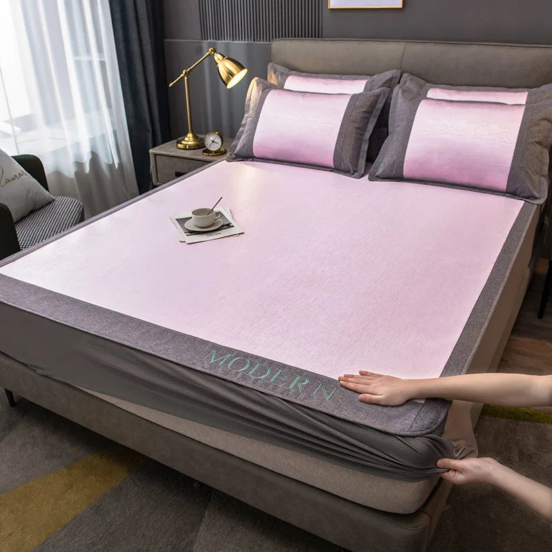 Afralia™ Silky Summer Bed Set - Luxury Cooling Mattress Covers & Pillowcases
