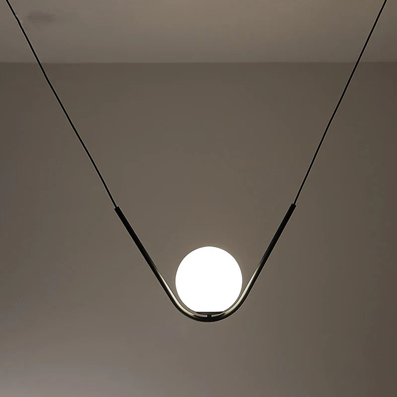 Afralia™ Perle Trio Pendant Lamp: Golden Black Metal Linear Dining Light