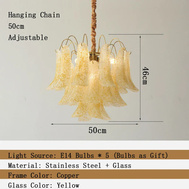 Afralia™ Modern Petal Crystal LED Chandelier for Dining Room Ceiling Lighting
