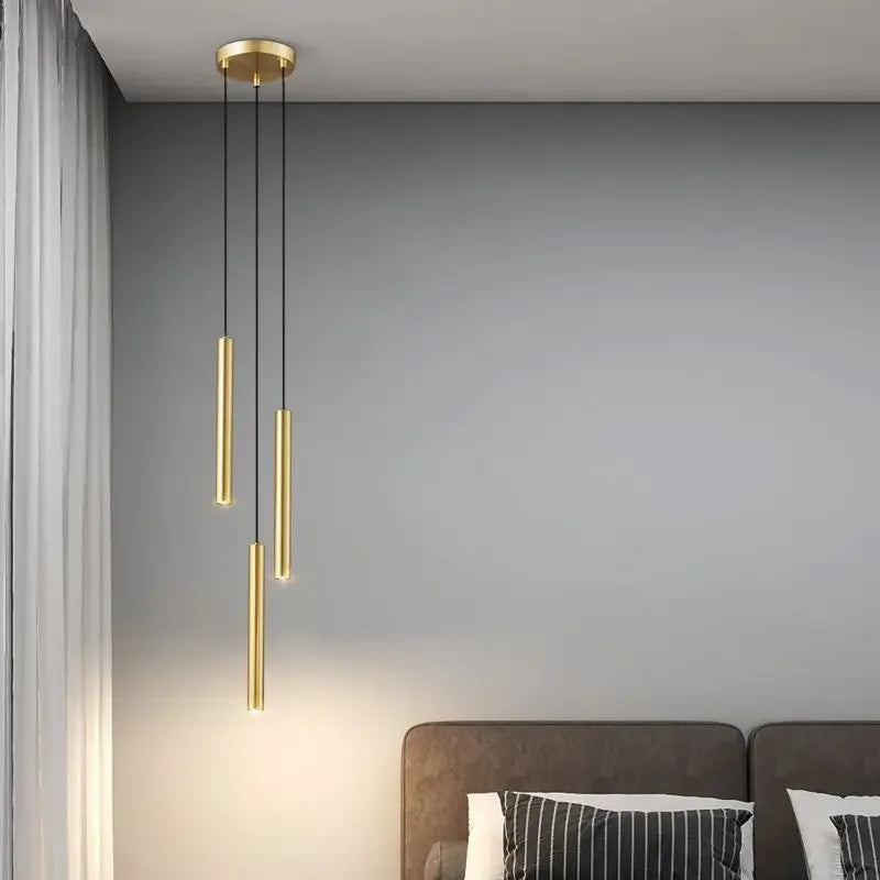 Afralia™ Modern Tube Pendant Light Fixture for Indoor Home Decoration & Lighting