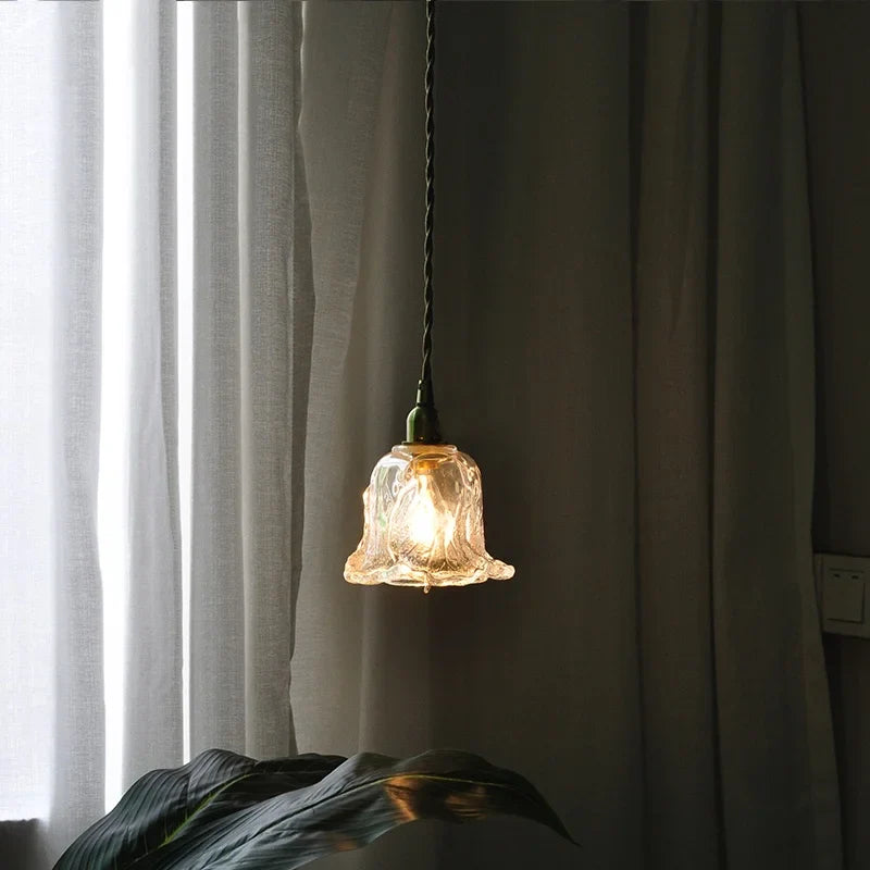 Afralia™ Copper Glass LED Pendant Lamp: Modern Nordic Kitchen Dining Room Lighting