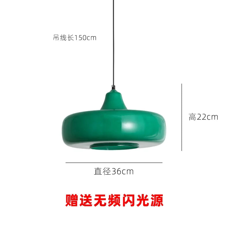 Afralia™ Glass Pendant Lights LED E27 Minimalist Hanging Lamp for Dining Room