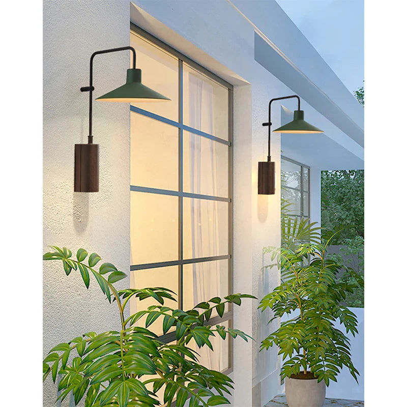 Afralia™ Luxury Waterproof Wall Lamp for Courtyard, Cafe, or Restaurant