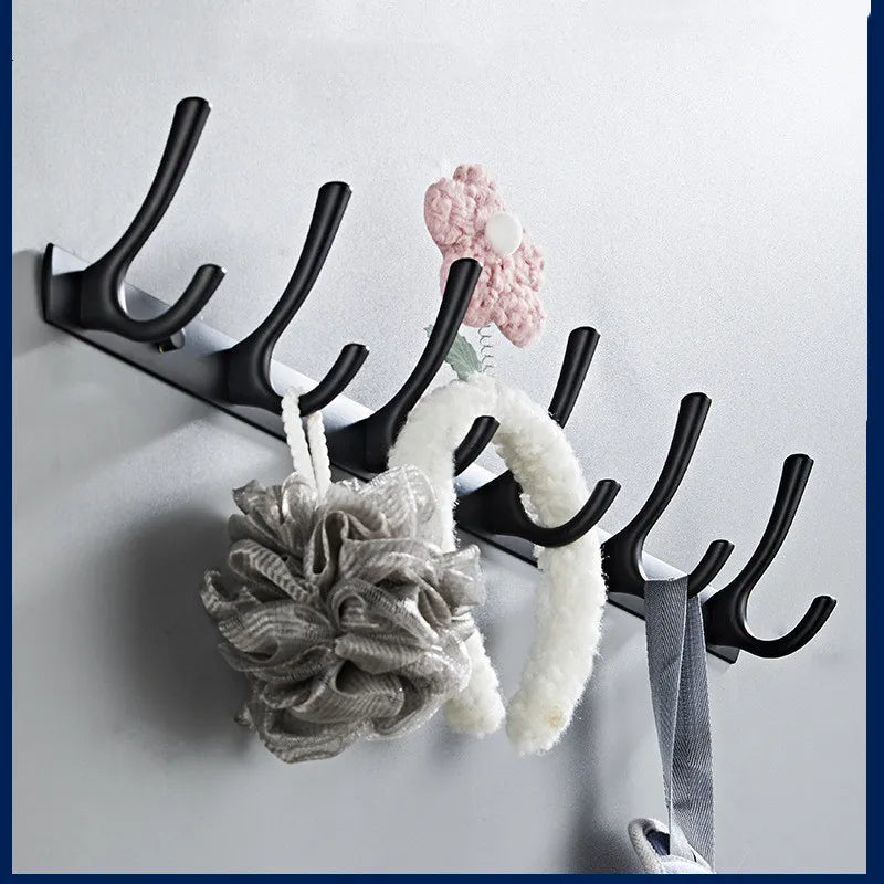 Afralia™ Towel Hanger Hooks Kitchen Bathroom Key Holder Wall Mounted Hardware