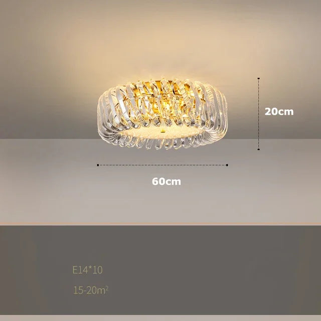 Afralia™ Modern Crystal LED Chandelier for Living Room and Bedroom Ceiling Lighting